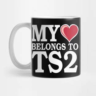 My Heart Belongs to TS2 - White Mug